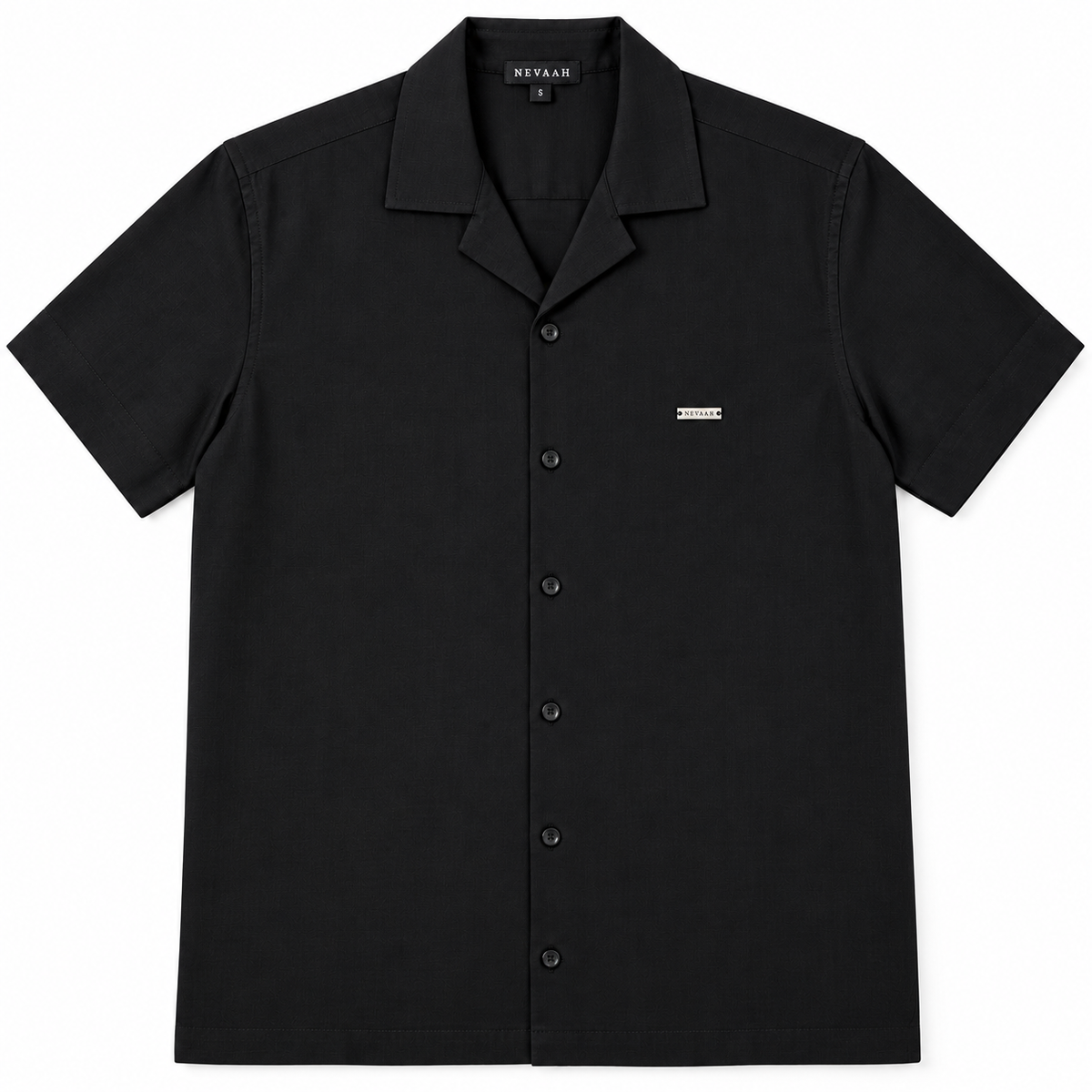 NEVAAH Noir Cuban Shirt for Men