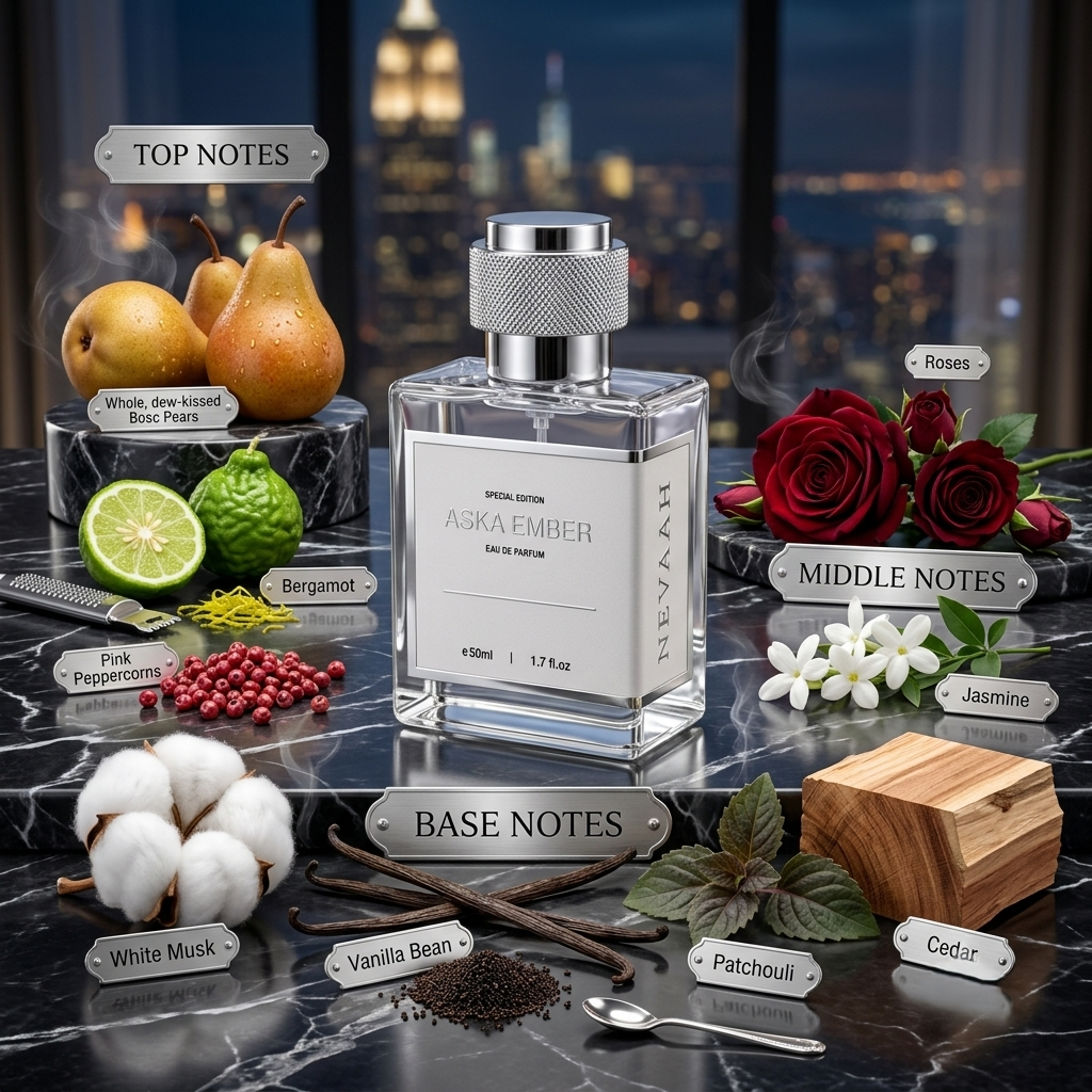 NEVAAH Aska Ember Eau de Parfum - Chypre Floral Perfume for Women